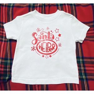 Santas Helper Holiday Unisex T-Shirt Size 24mos
